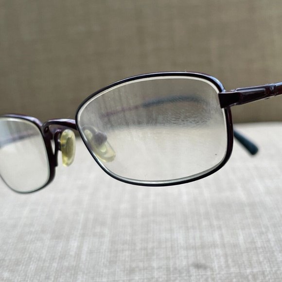 Ray-Ban Titanium Ladies Glasses Frame Dark Red Tone RB8524 48[]18 135 Made Italy - Picture 1 of 13